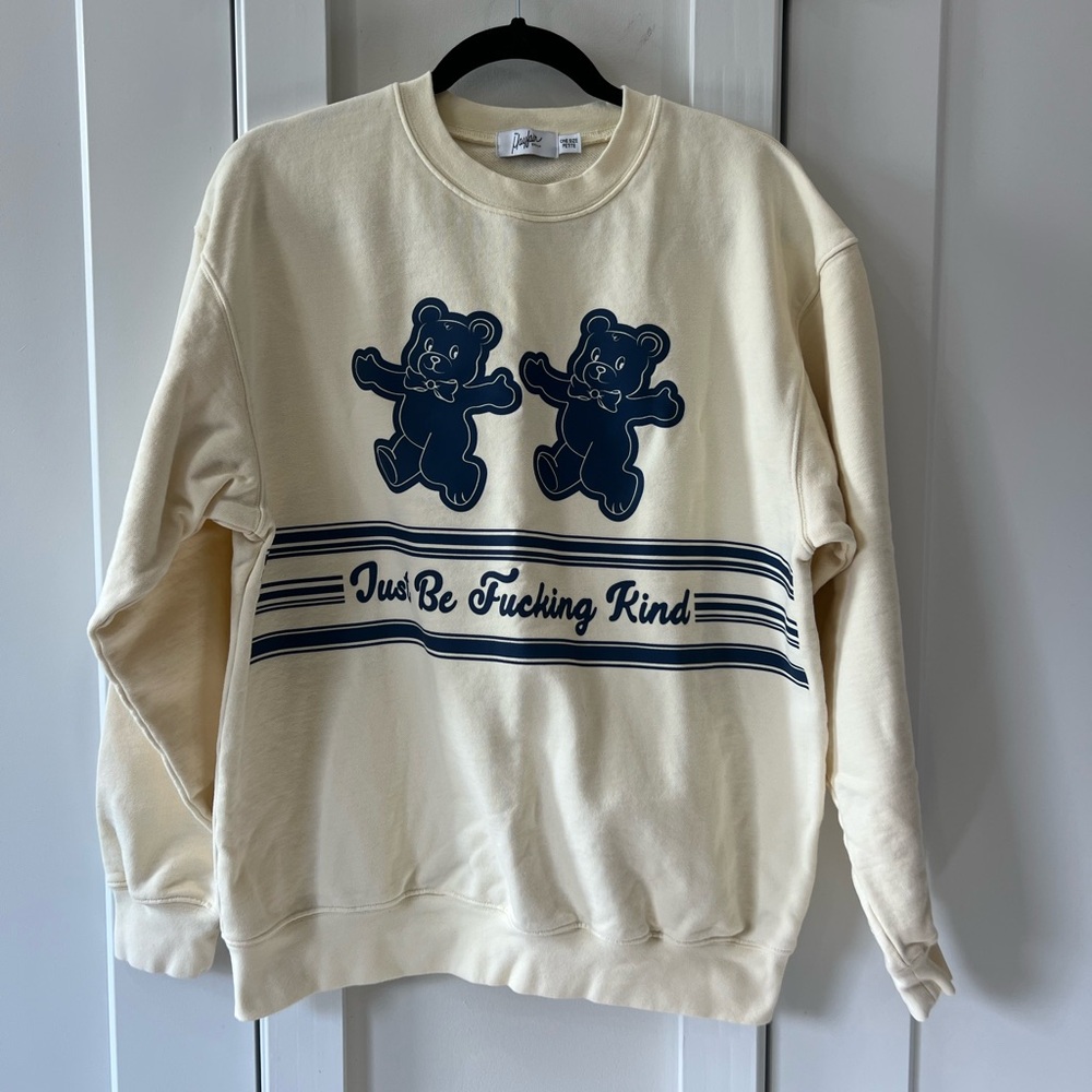 The Mayfair Group | Cream Crewneck Sweatshirt